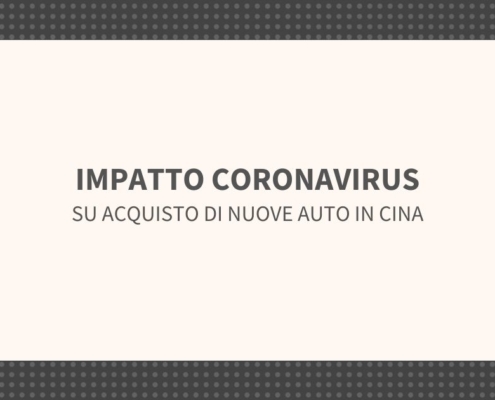 Impatto Coronavirus su acquisto auto nuove
